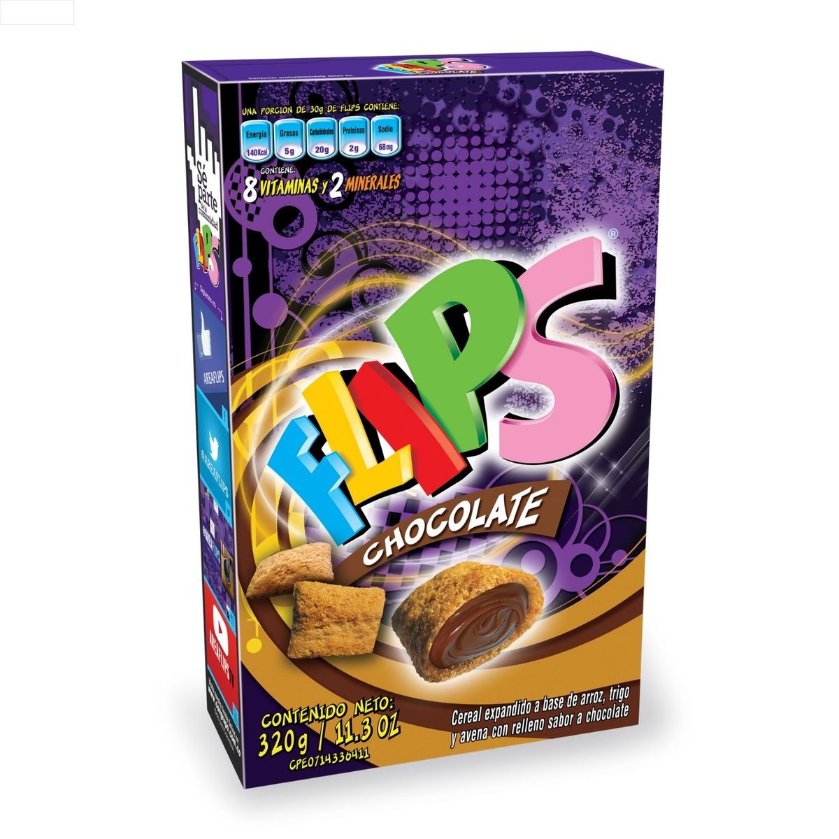 FLIPS - Cereal Flips Chocolate 320 g