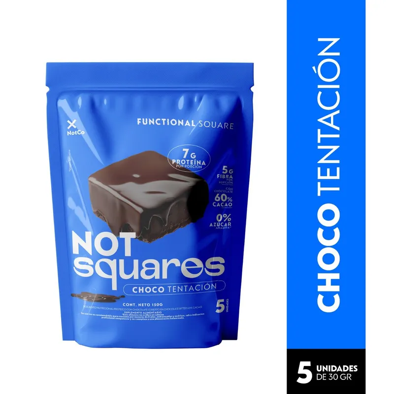 NOT SQUARES - Barras de Proteínas Not Squares Choco Tentación 150 g