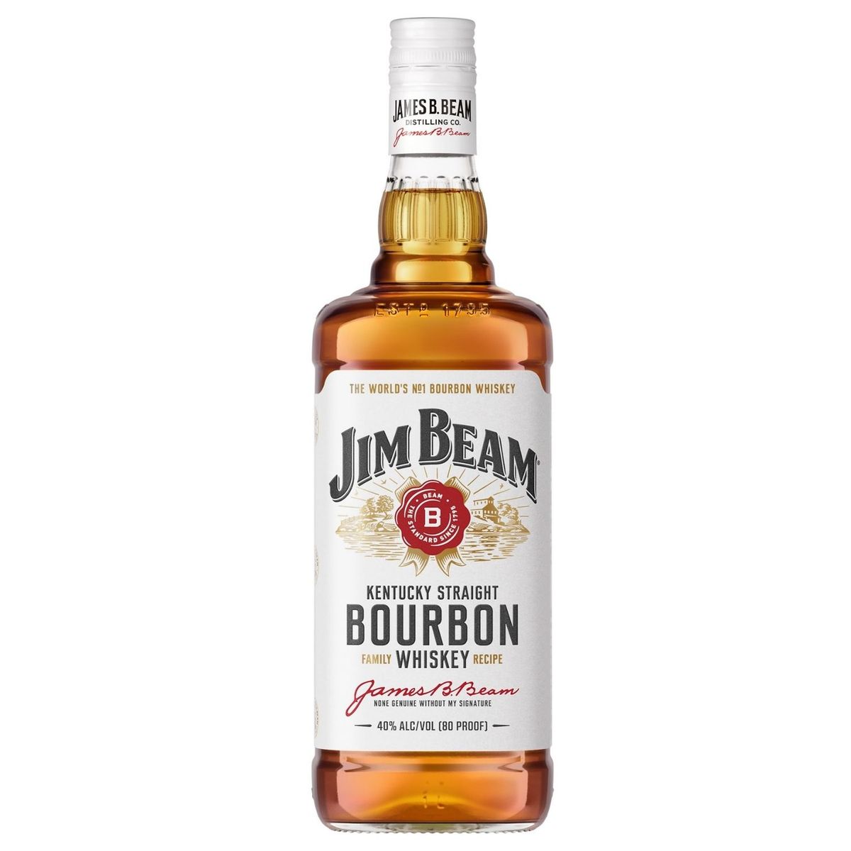 JIM BEAM - Whisky Jim Beam Bourbon White 40° 1 L