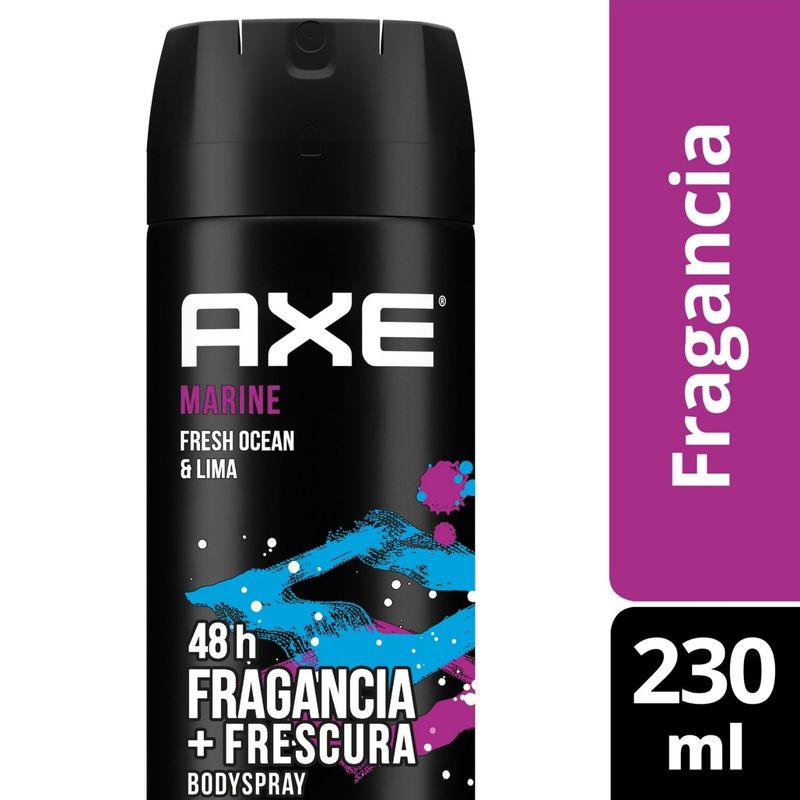 AXE - Desodorante Bodyspray Axe Marine Fresh Ocean y Lima 230 Ml