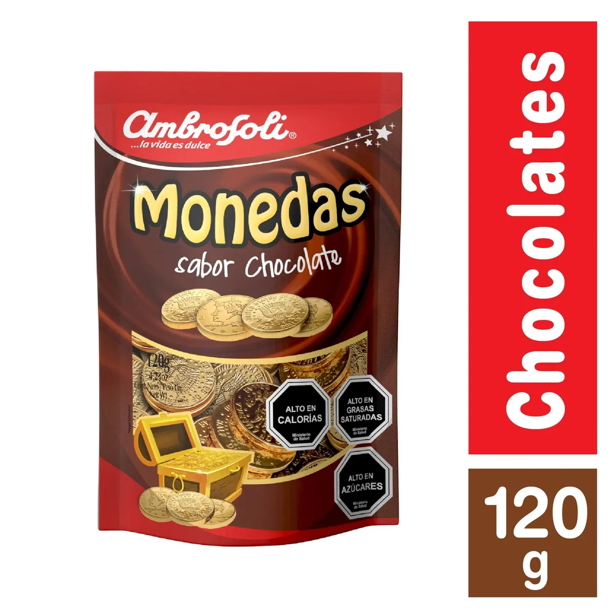 AMBROSOLI - Monedas Chocolate de Leche Ambrosoli 120 gr