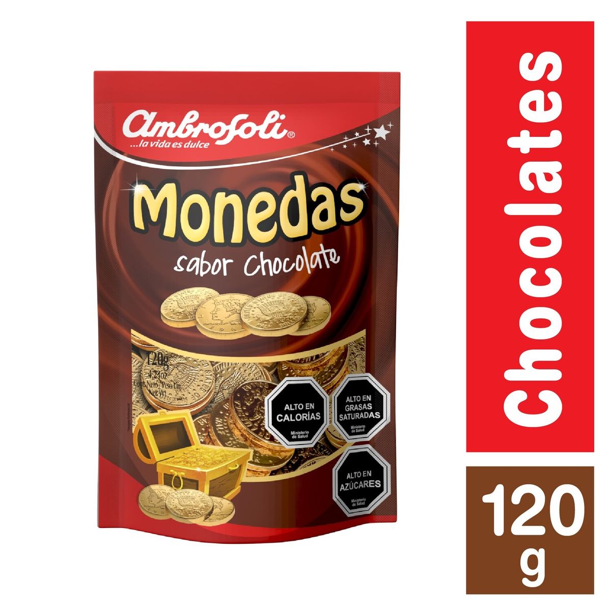 AMBROSOLI - Monedas Chocolate de Leche Ambrosoli 120 gr