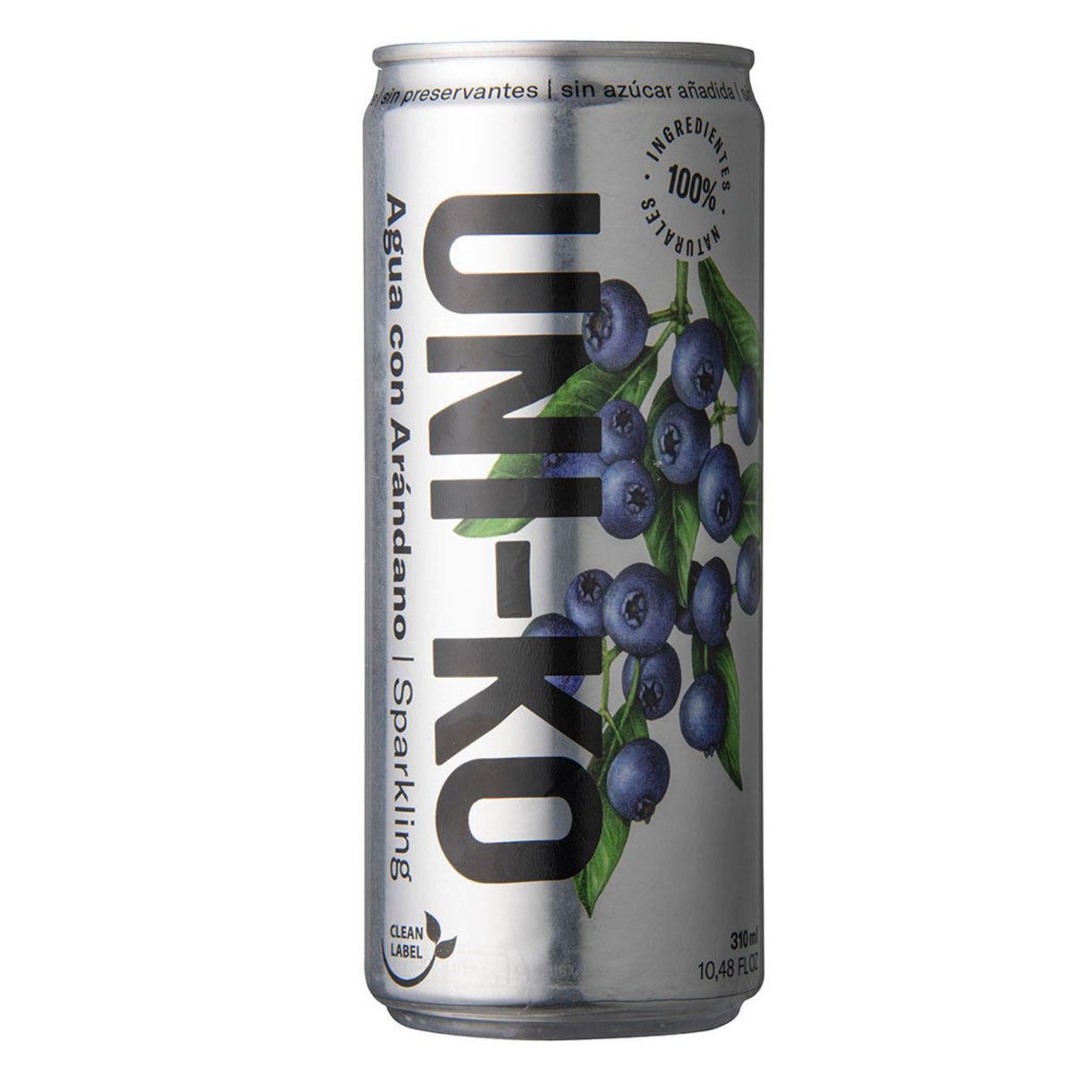 UNI-KO - Agua con Arándano Con Gas y Sin Azúcar Uni-ko 310 ml
