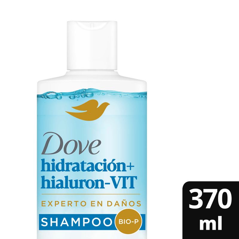 DOVE - Shampoo Hidratación + Hialuron VIT 370 ml