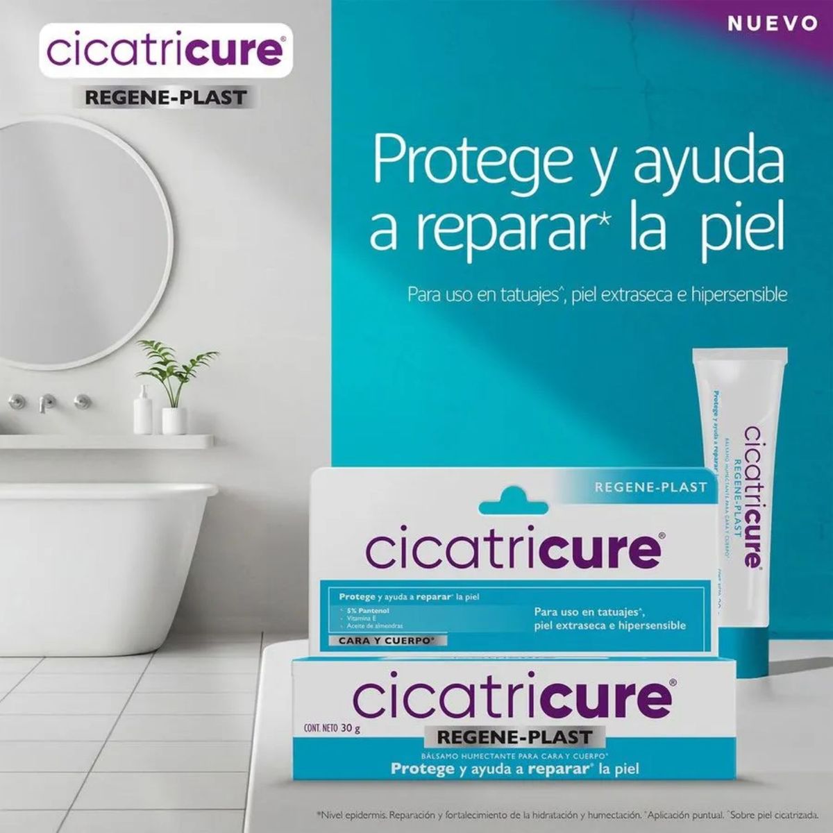 CICATRICURE - Crema Humectante Cicatricure Regeneplast 30 g