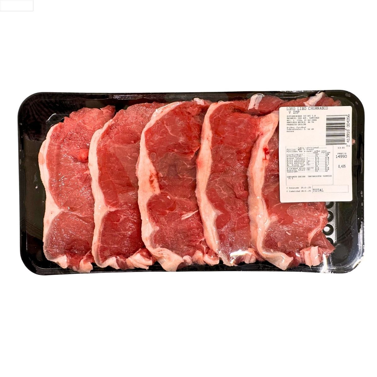  - Churrasco de Lomo Liso Cat V Importado Mesón