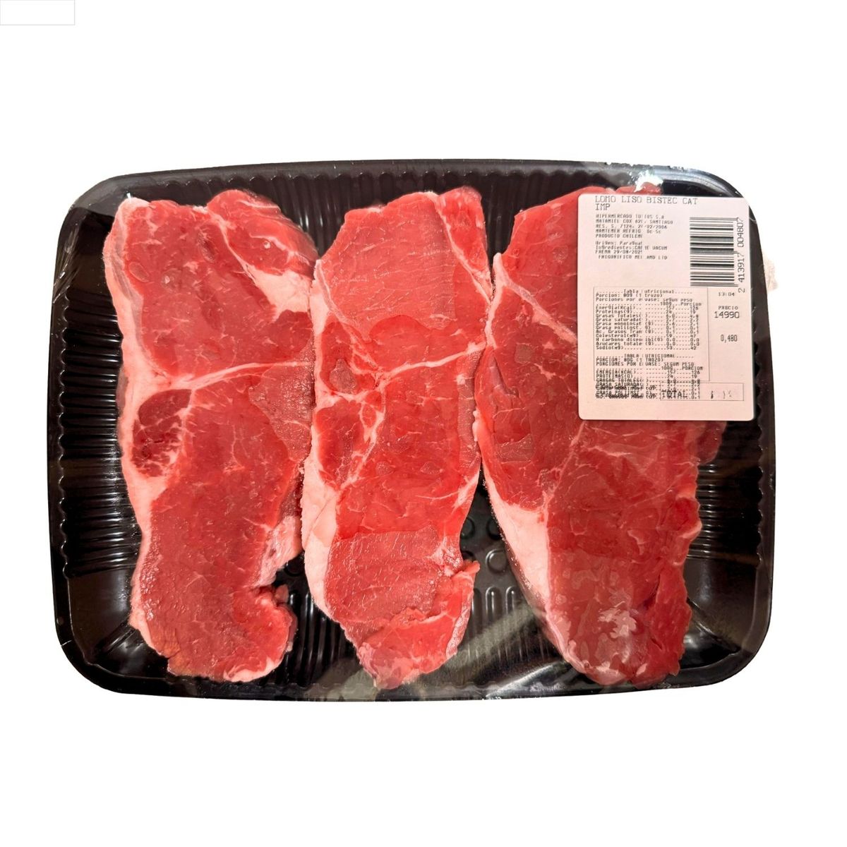  - Bistec de Lomo Liso Cat V Importado Mesón