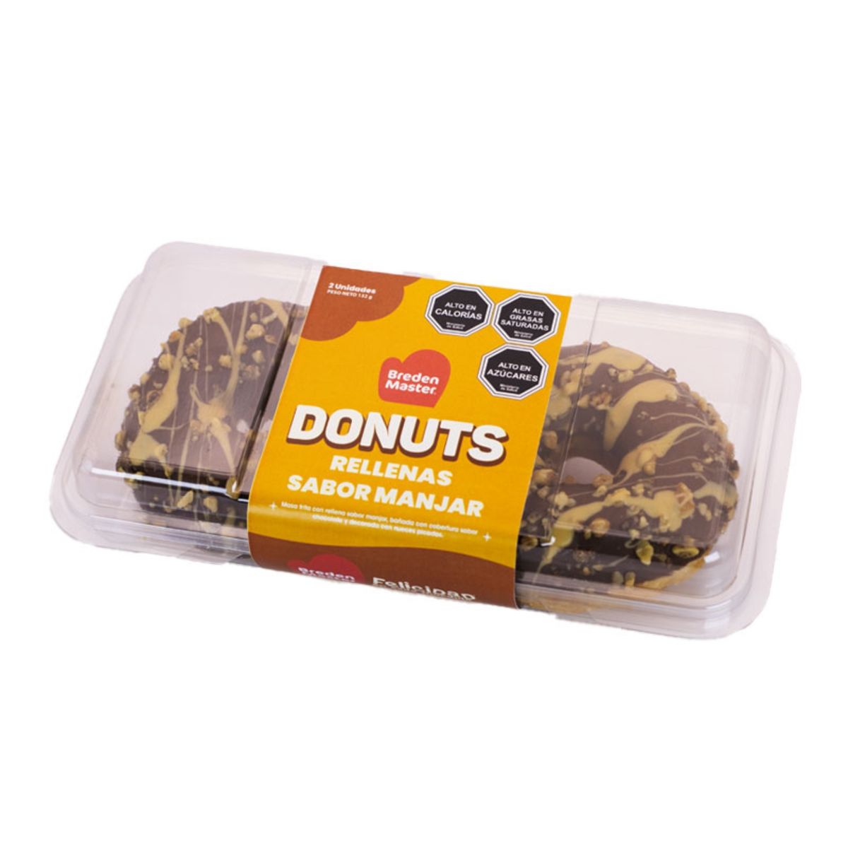 BREDENMASTER - Pack Donuts Classic Relleno Manjar Bredenmaster 2 Un