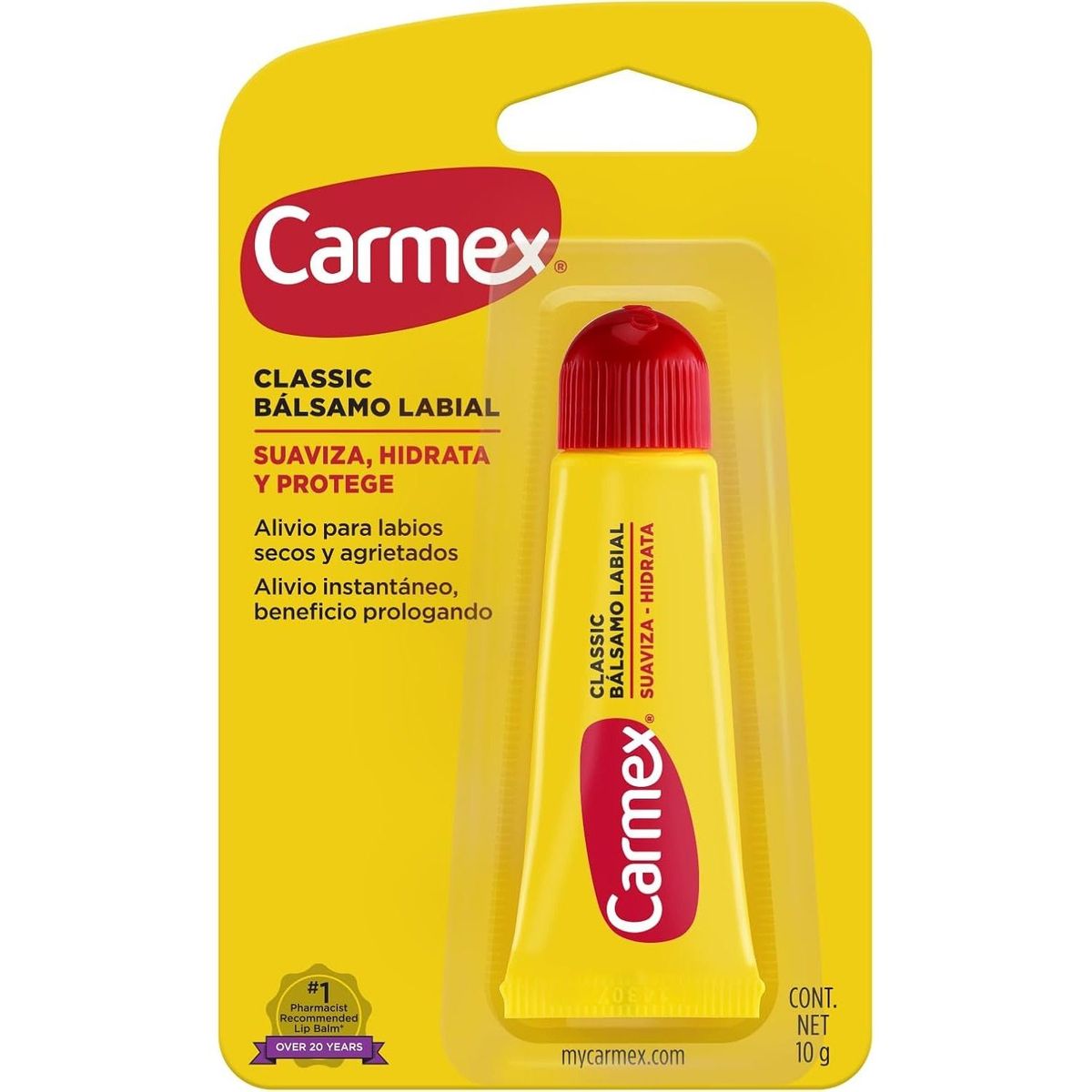 CARMEX - Bálsamo Labial Tubo Carmex Clásico 10 gr