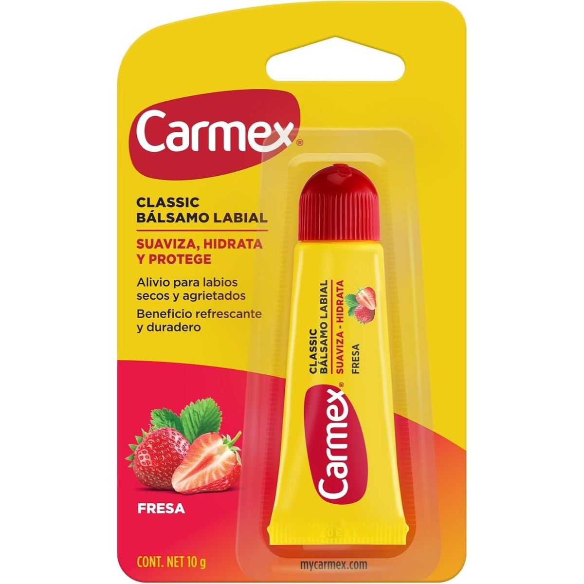 CARMEX - Bálsamo Labial Tubo Carmex Fresa 10 gr