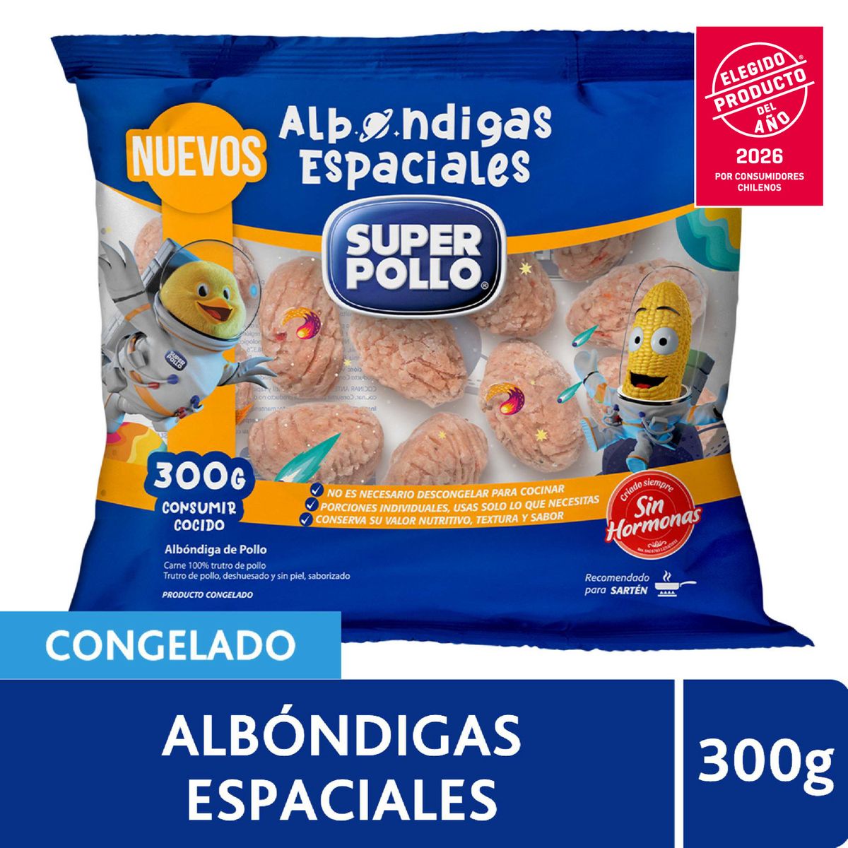 SUPER POLLO - Albondigas de Pollo Espaciales Congeladas Super Pollo 300 g