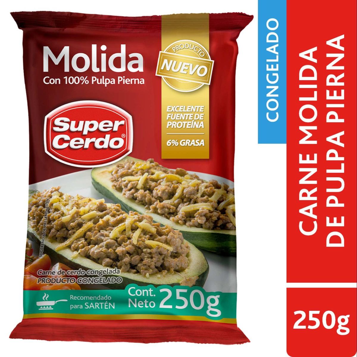 SUPER CERDO - Carne Molida de Cerdo Congelada Super Cerdo 250 g