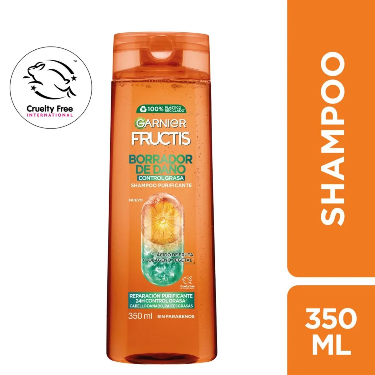 FRUCTIS - Shampoo Fructis Borrador de Daño 350 ml