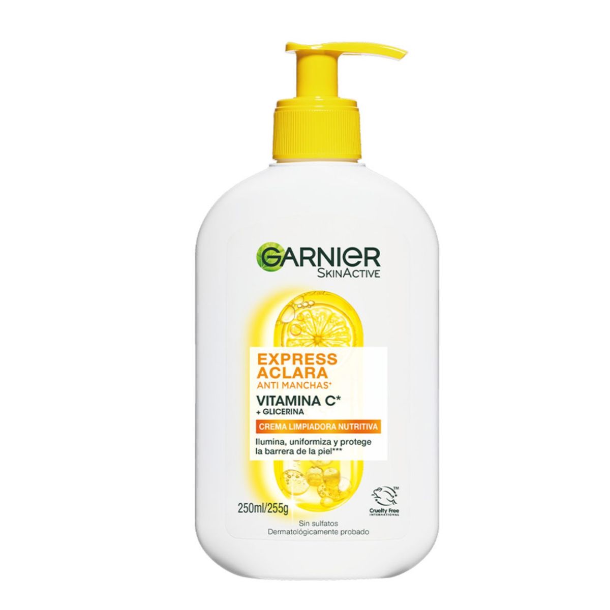 GARNIER - Crema Facial Limpiadora Garnier Antimanchas y Vitamina C 250 ml