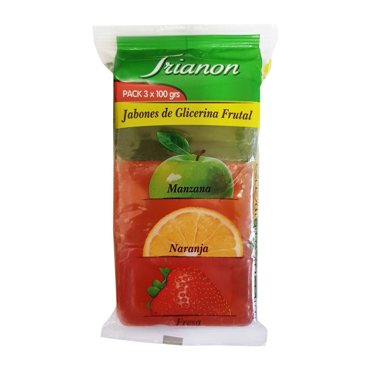 TRIANON - Pack Jabón de Glicerina Frutal Trianon 3 x 100 g