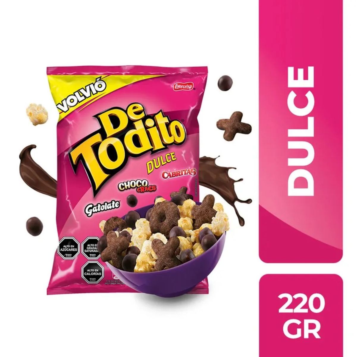EVERCRISP - Snack Detodito Dulce Evercrips 220 g