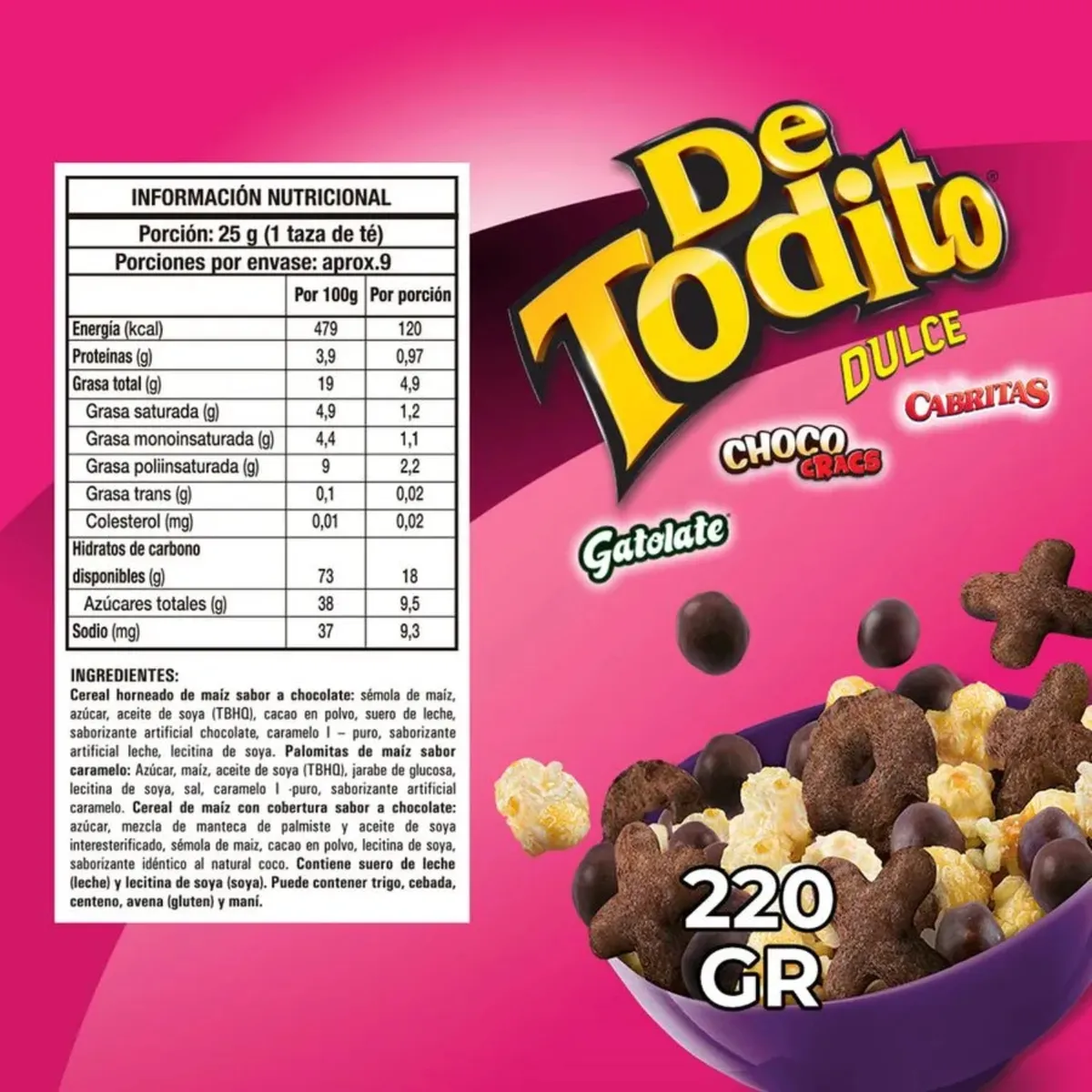 EVERCRISP - Snack Detodito Dulce Evercrips 220 g