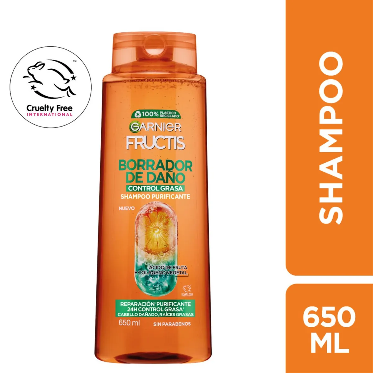 FRUCTIS - Shampoo Fructis Borrador de Daños 650 ml