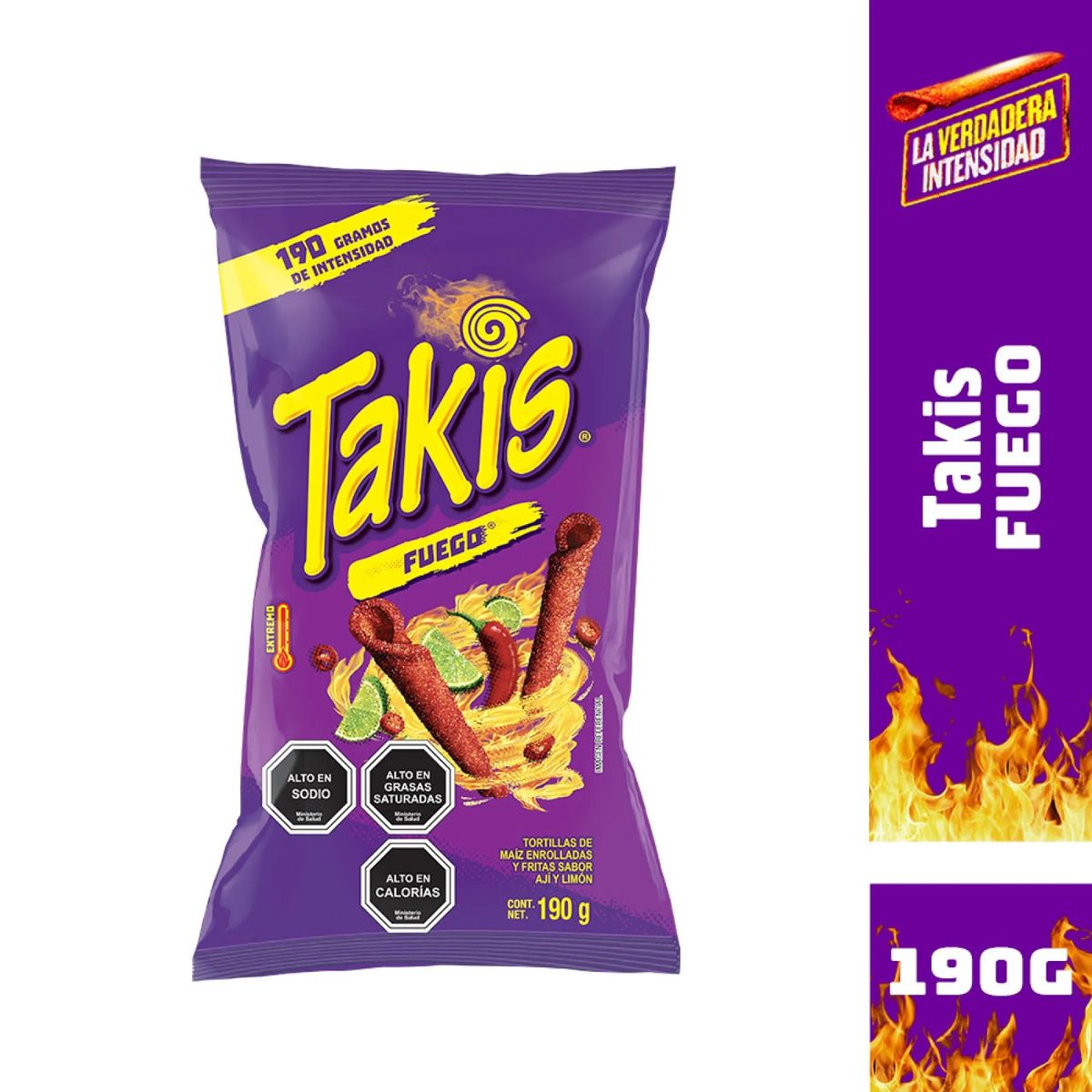 TAKIS - Tortillas de Maíz Takis Fuego 190 g