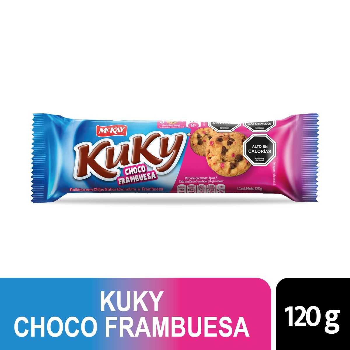 KUKY - Galletas Kuky Frambuesa 120 g
