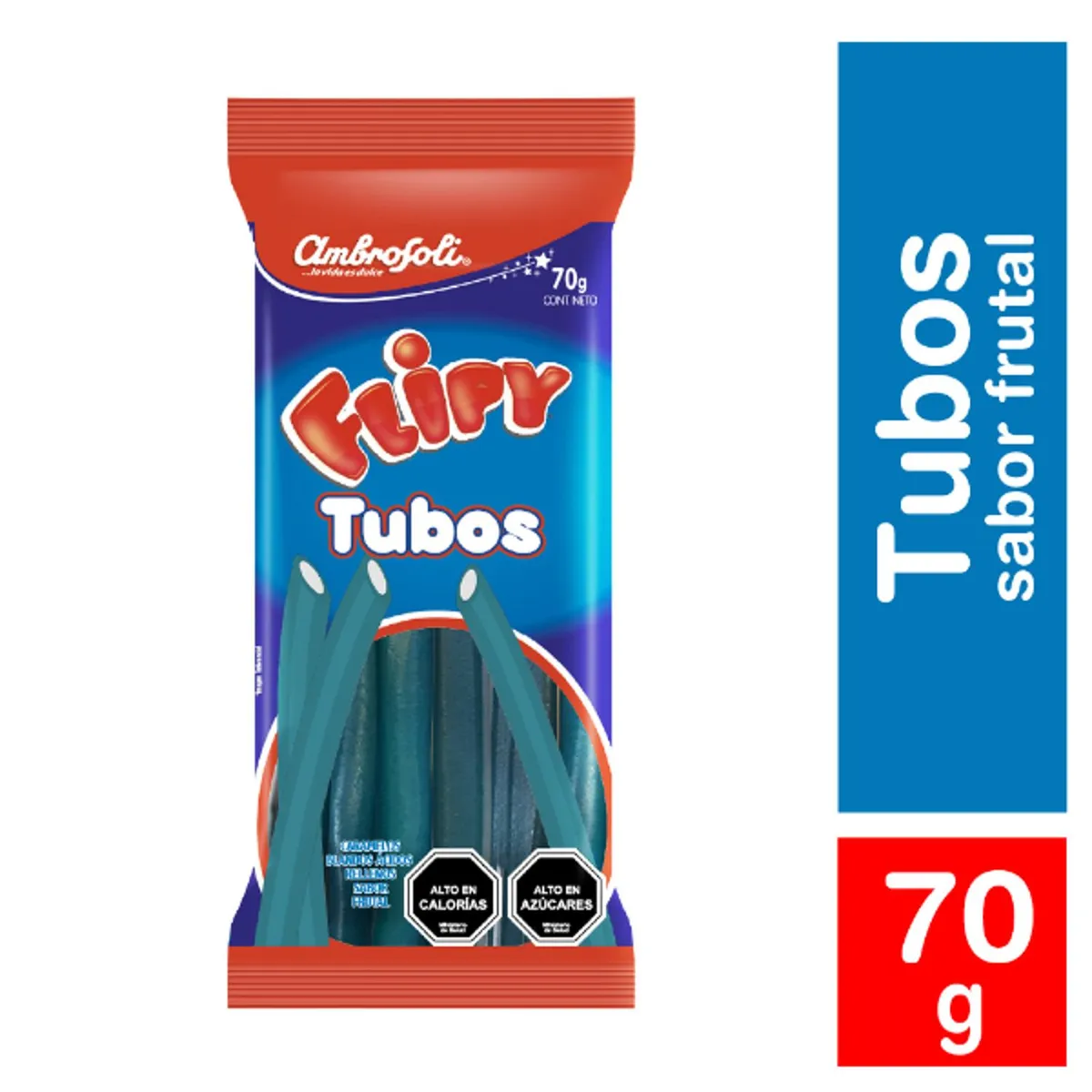 AMBROSOLI - Gomitas Tubos Flipy Ambrosoli 70 gr