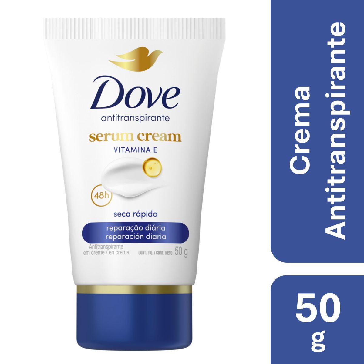 DOVE - Antitranspirante en Crema Reparación diaria Dove 50 gr