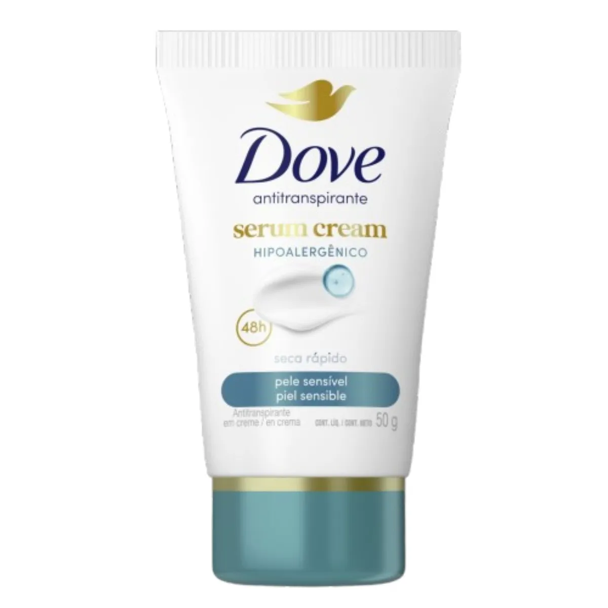 DOVE - Antitranspirante en Crema Hipoalergénico Piel Sensible Dove 50 gr