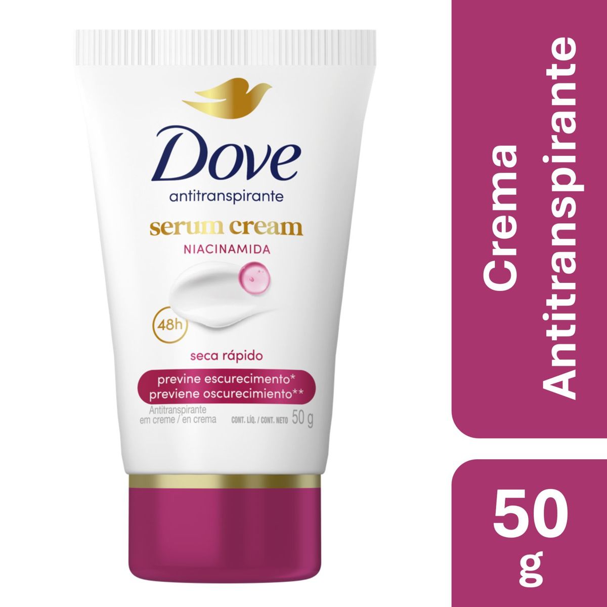DOVE - Antitranspirante en Crema Niacinamida Dove 50 gr
