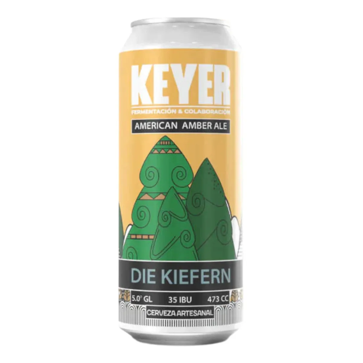 KEYER - Cerveza Artesanal American Amber Ale Keyer 5° 473 ml