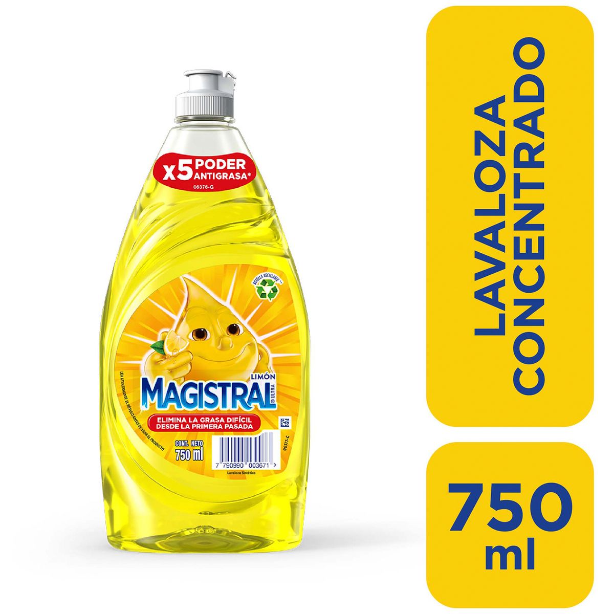 MAGISTRAL - Lavalozas Magistral Concentrado Limón 750 ml
