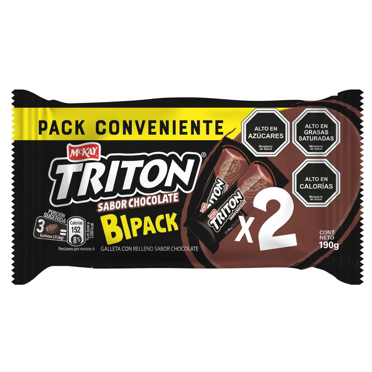 TRITON - BIPACK CHOCOLATE TRITON 2X 95 GR