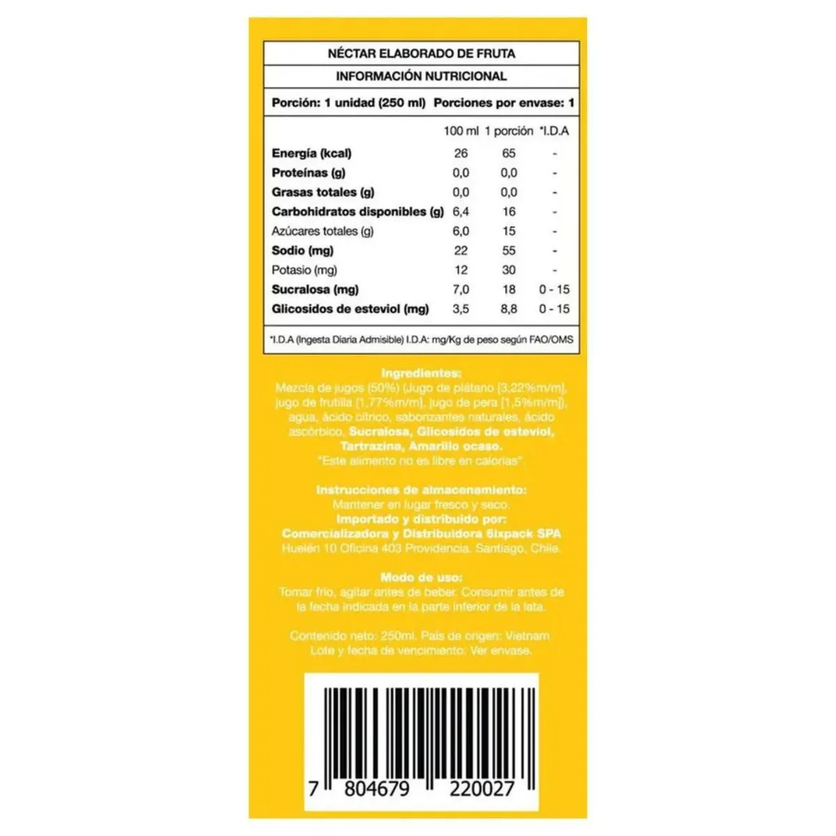 BE WELL - Jugo Summer Mix Pera, Plátano y Frutilla Be Well 250 ml