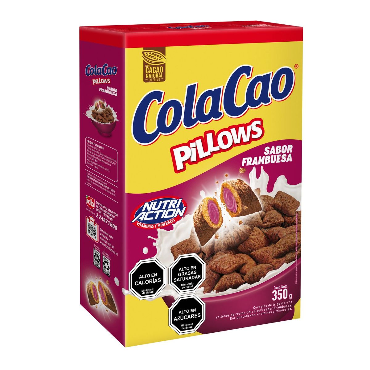 COLA CAO - Cereal Pillows Cola Cao Sabor Frambuesa 350 g