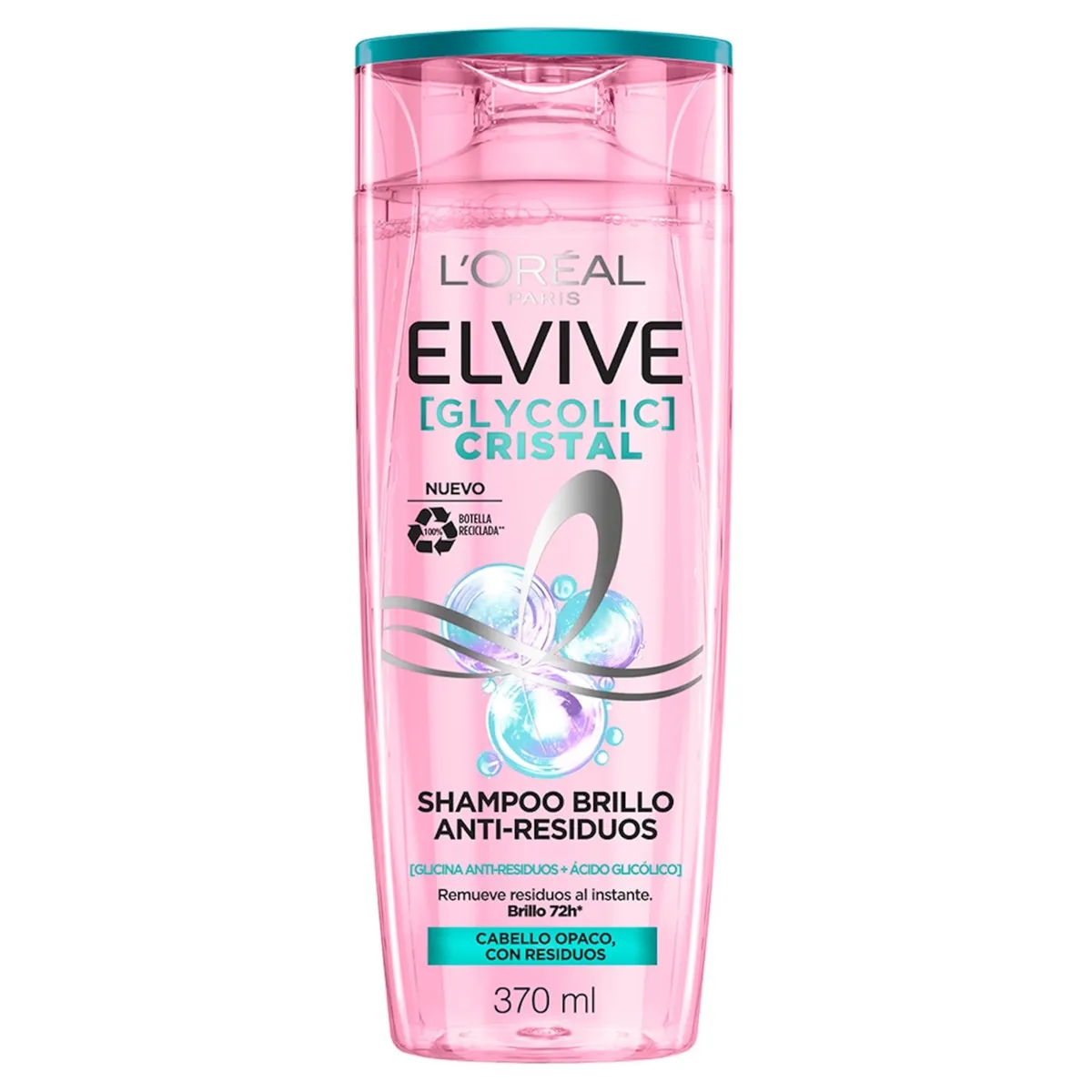 ELVIVE - Shampoo Brillo Cristalino Glycolic Cristal Elvive 370 ml