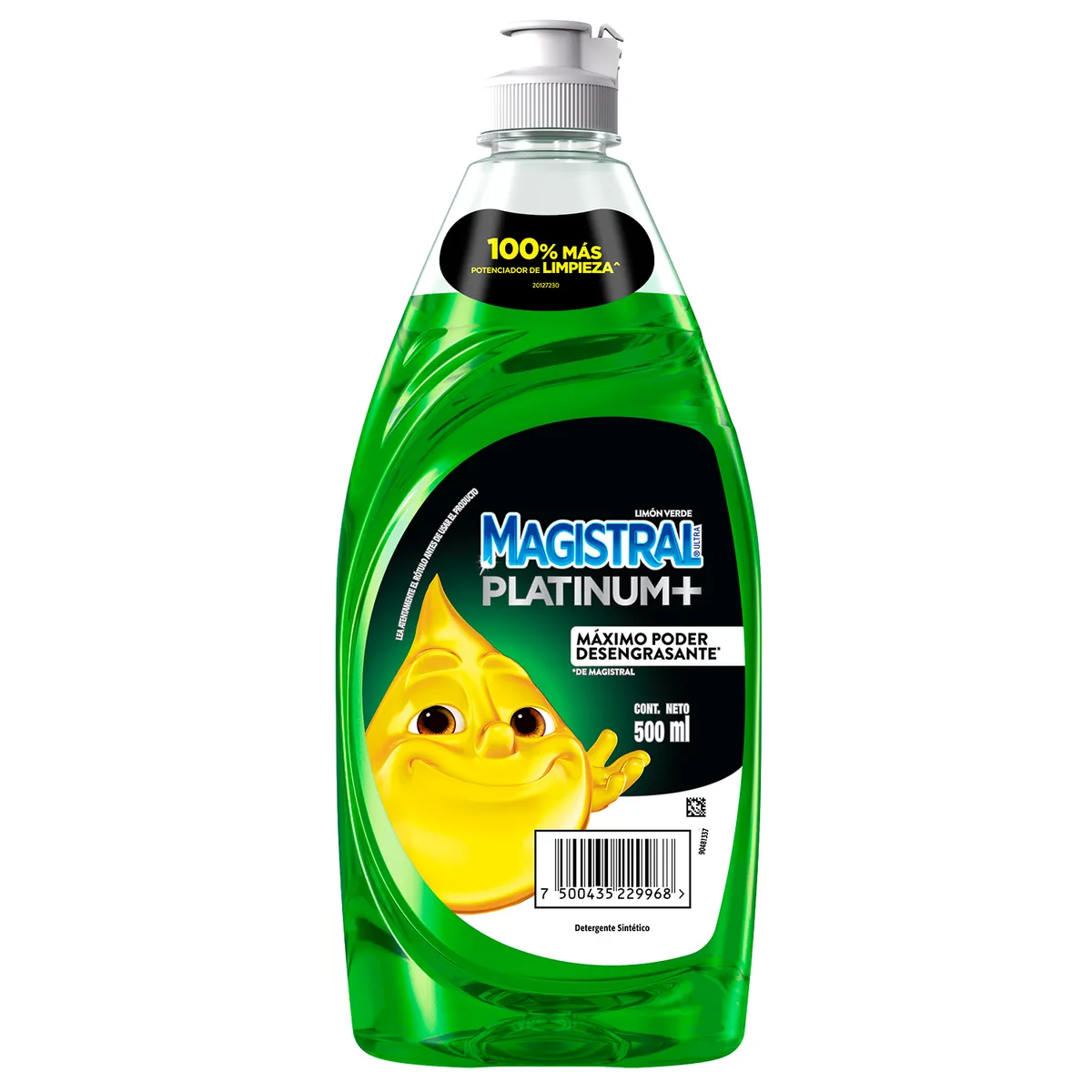 MAGISTRAL - Lavalozas Magistral Platinum Concentrado Limón Verde 500 ml