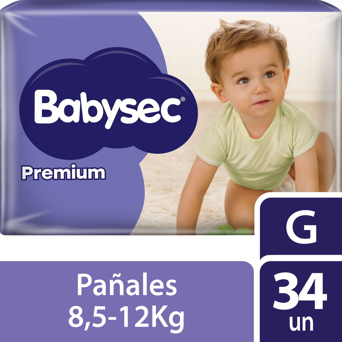 BABYSEC - Pañales Desechables Premium Talla G Babysec 34 Un