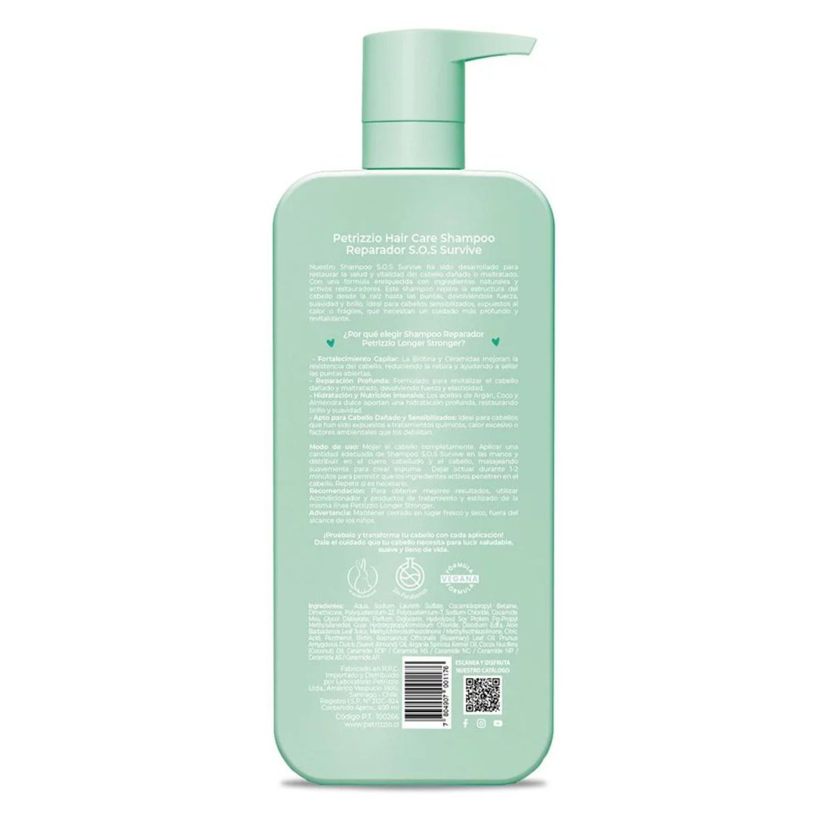 PETRIZZIO - Shampoo Reparador SOS Survive Petrizzio 400 ml