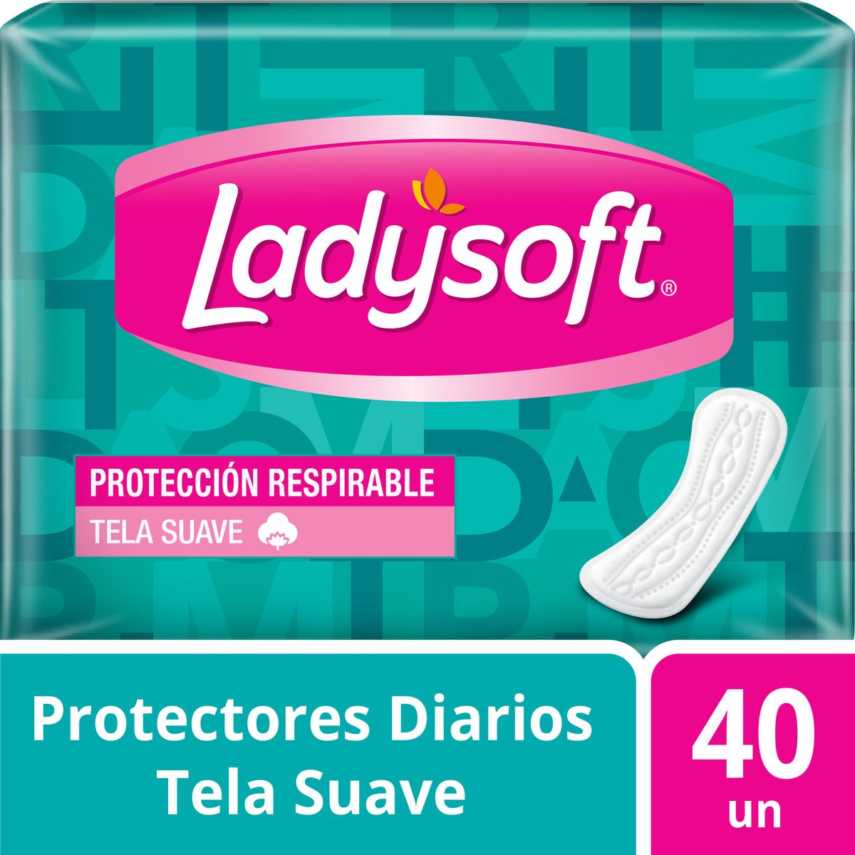 LADYSOFT - Protectores Diarios Femeninos Tela Suave Ladysoft 40 Un
