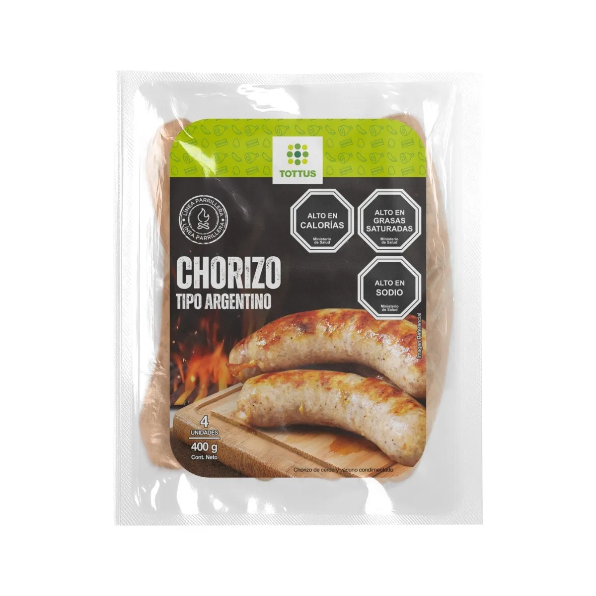 TOTTUS - Chorizo Tipo Argentino Tottus 400 g