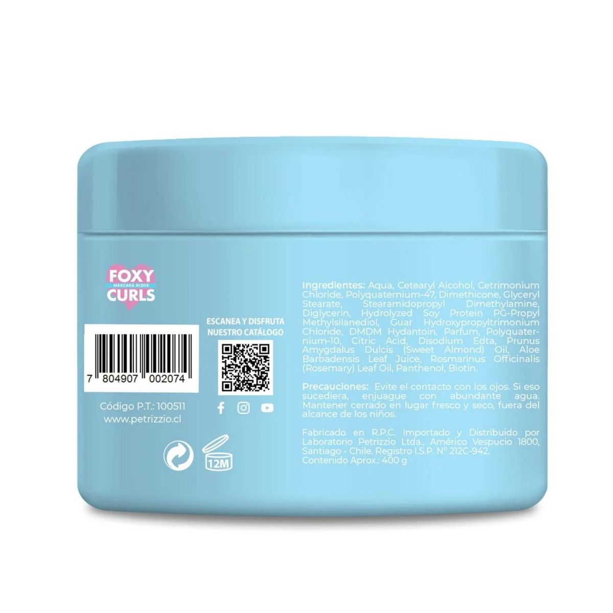 PETRIZZIO - Mascarilla Capilar Rizos Foxy Curls Petrizzio 400 g