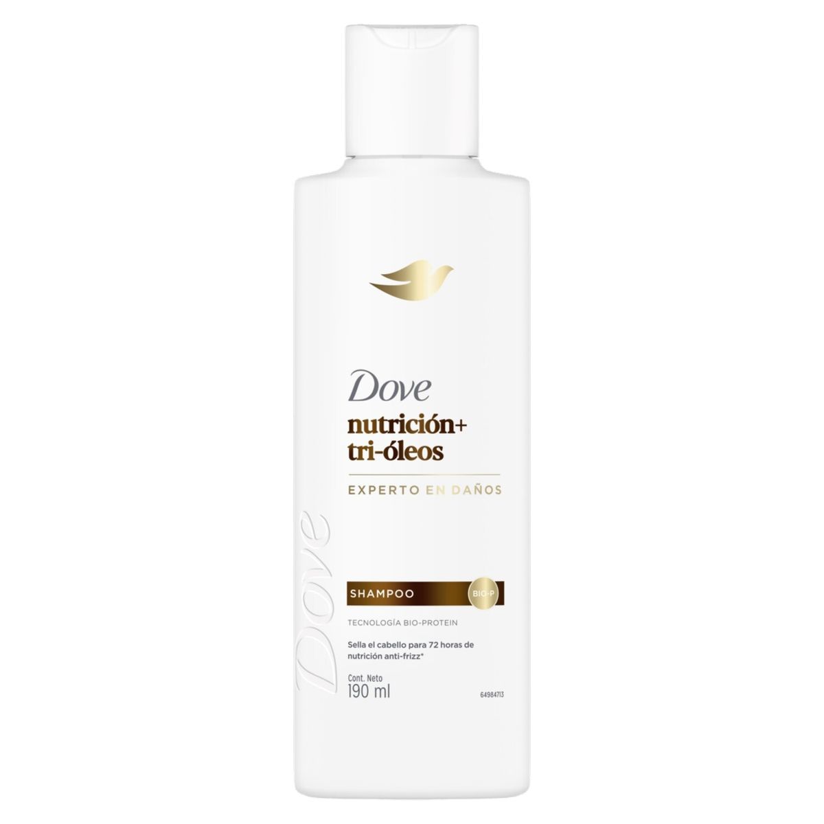 DOVE - Shampoo Dove Nutrición + Tri-Óleos 190 ml