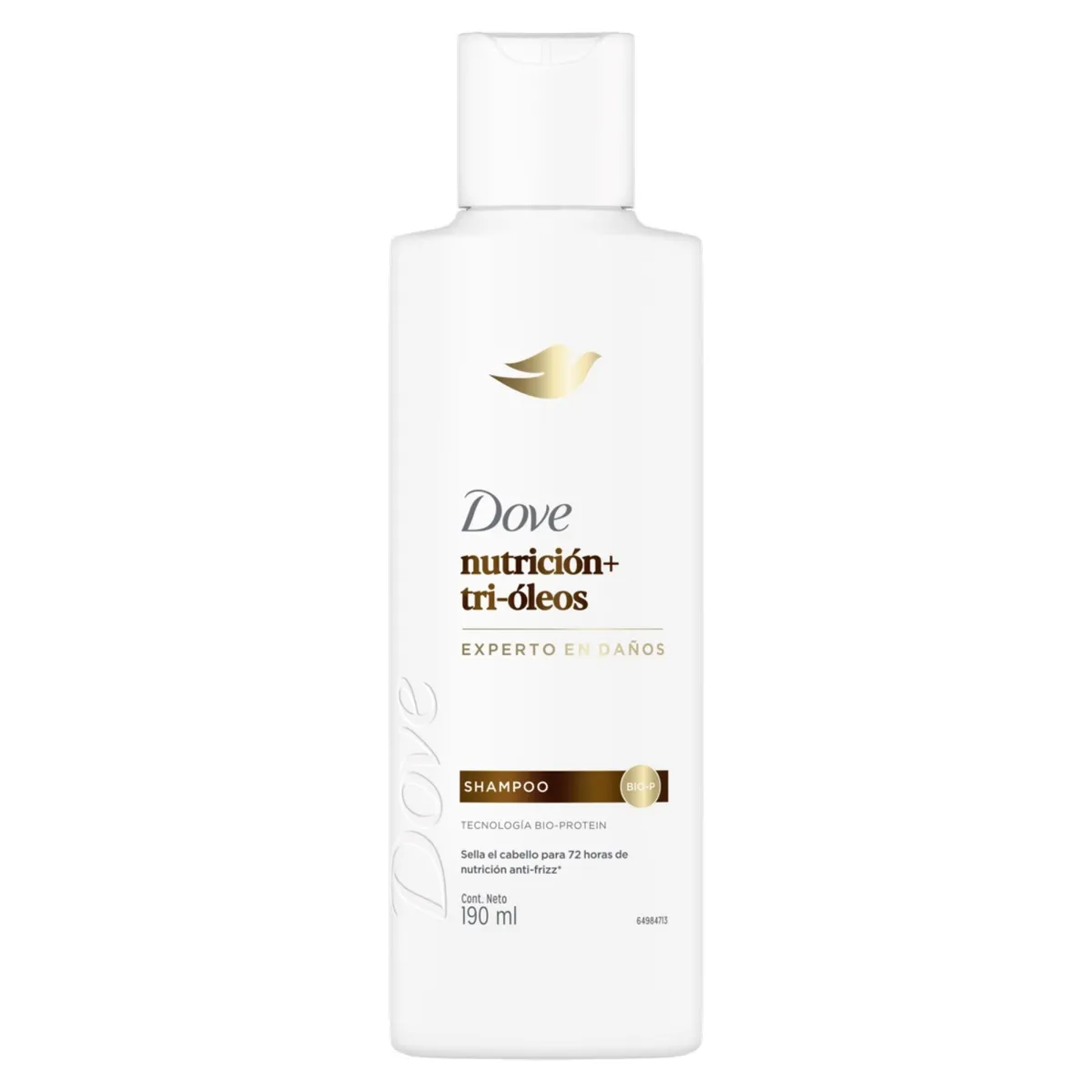 DOVE - Shampoo Dove Nutrición + Tri-Óleos 190 ml
