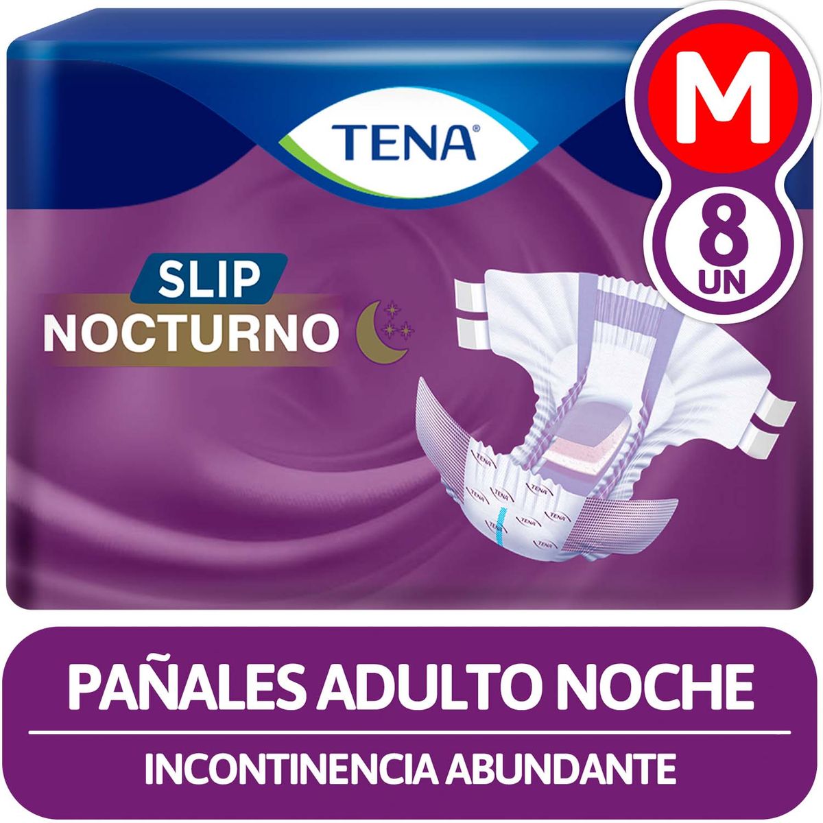 TENA - Pañal Adulto Slip Ultra Talla M Tena 8 Un