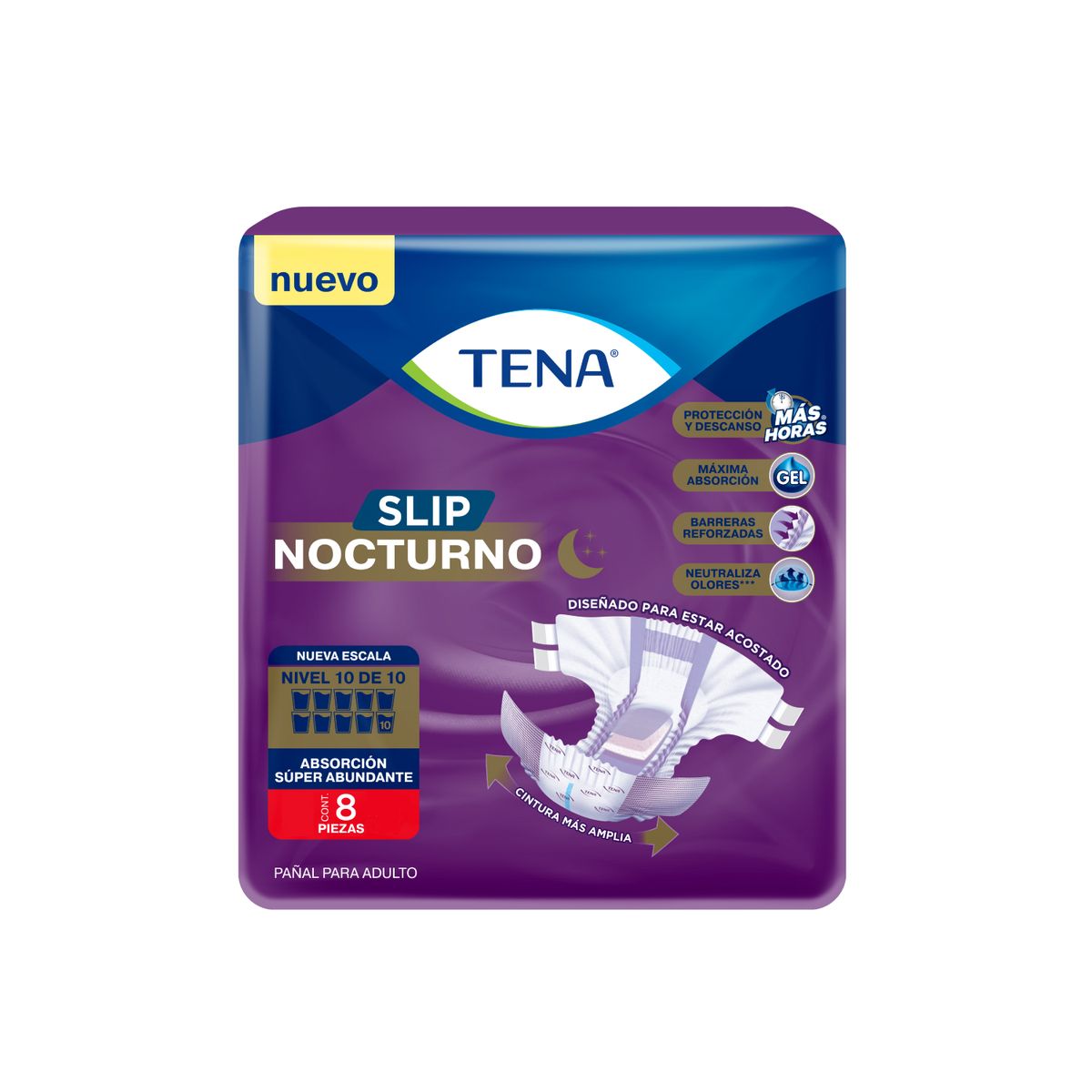 TENA - Pañal Adulto Slip Ultra Talla M Tena 8 Un