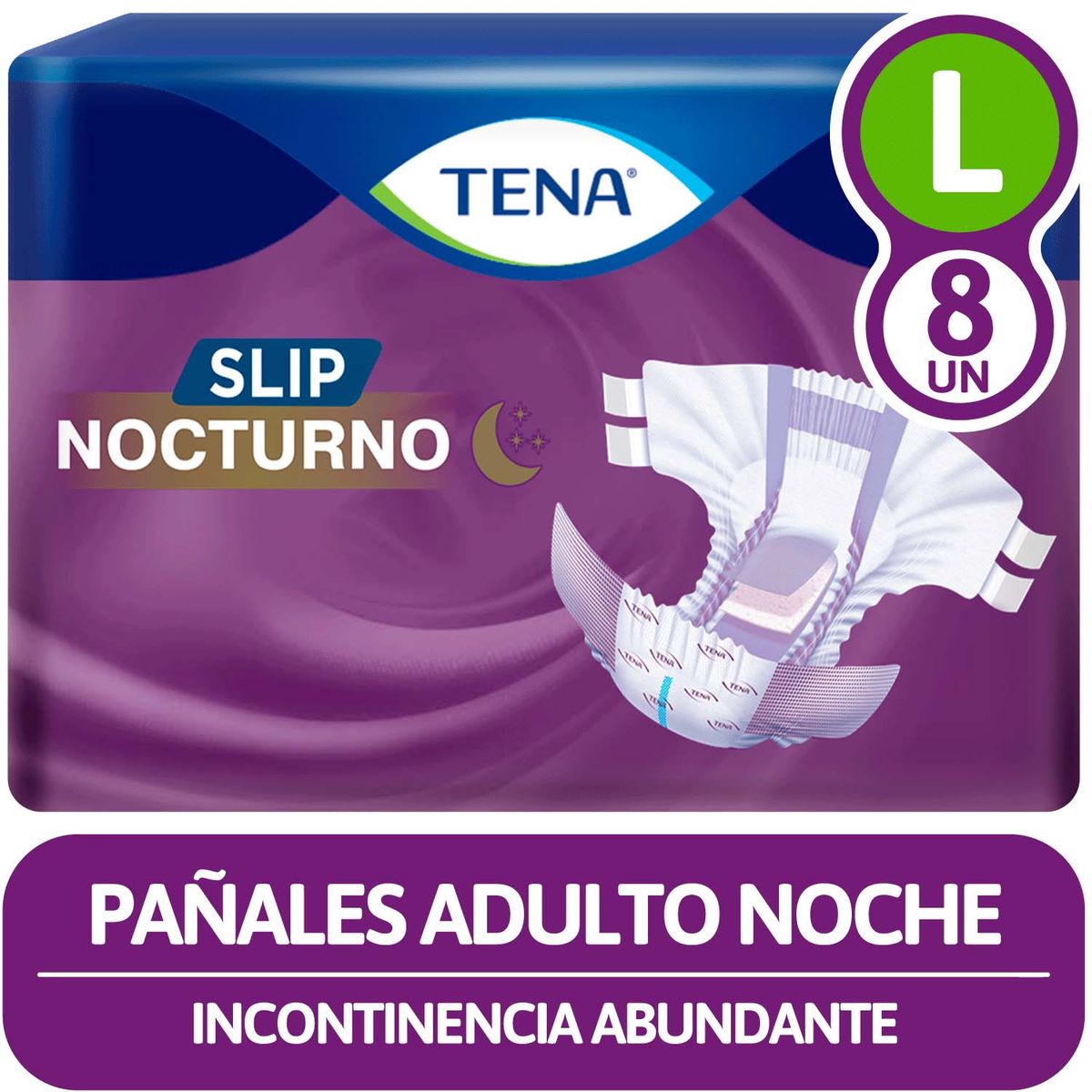 TENA - Pañal Adulto Slip Ultra Talla L Tena 8 Un