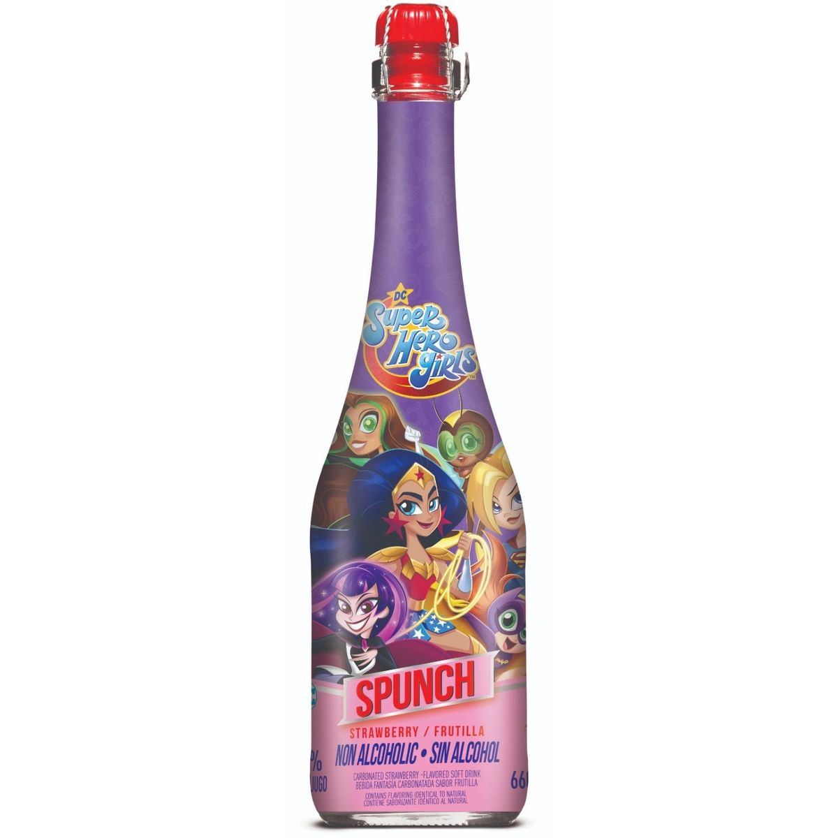 SPUNCH - Bebida de Fantasía Spunch de Frutilla Sin Alcohol Surtido 660 ml