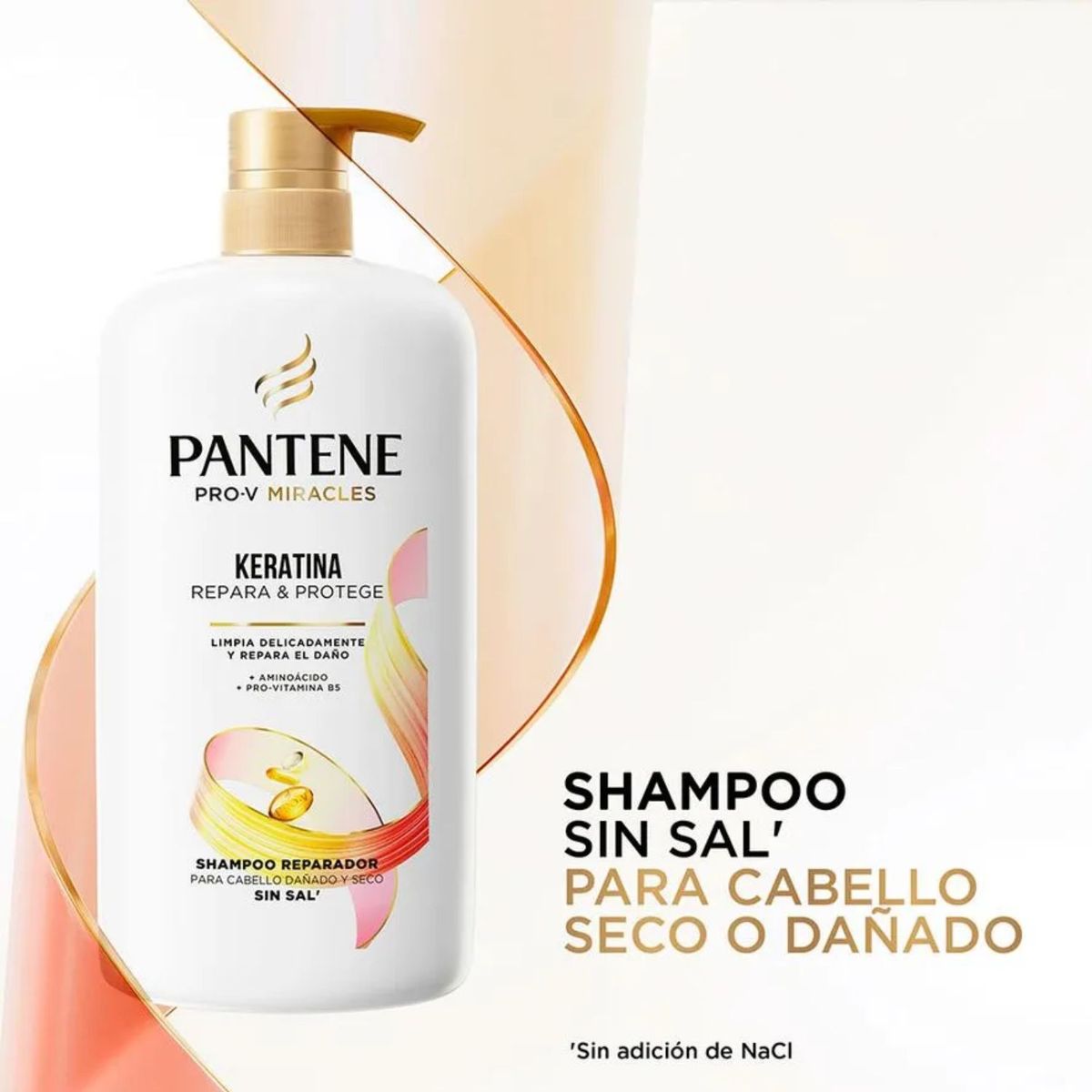 PANTENE - Shampoo Pantene Keratina Repara y Protege 1 L