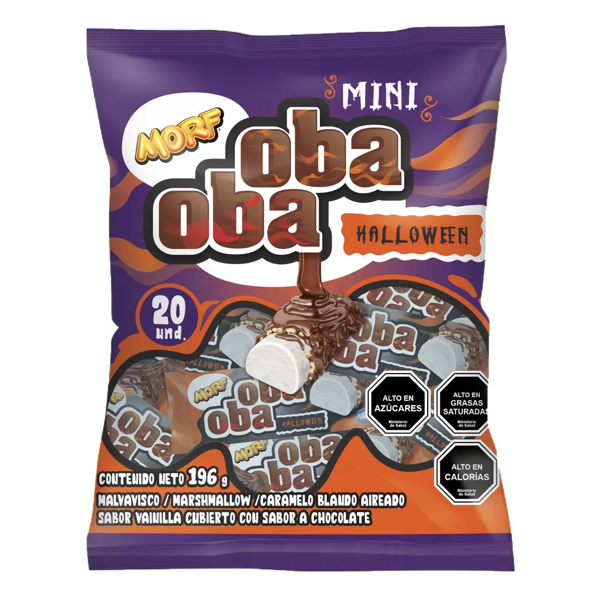  - Marshmallow Oba Oba Halloween Morf Arcor 184 g