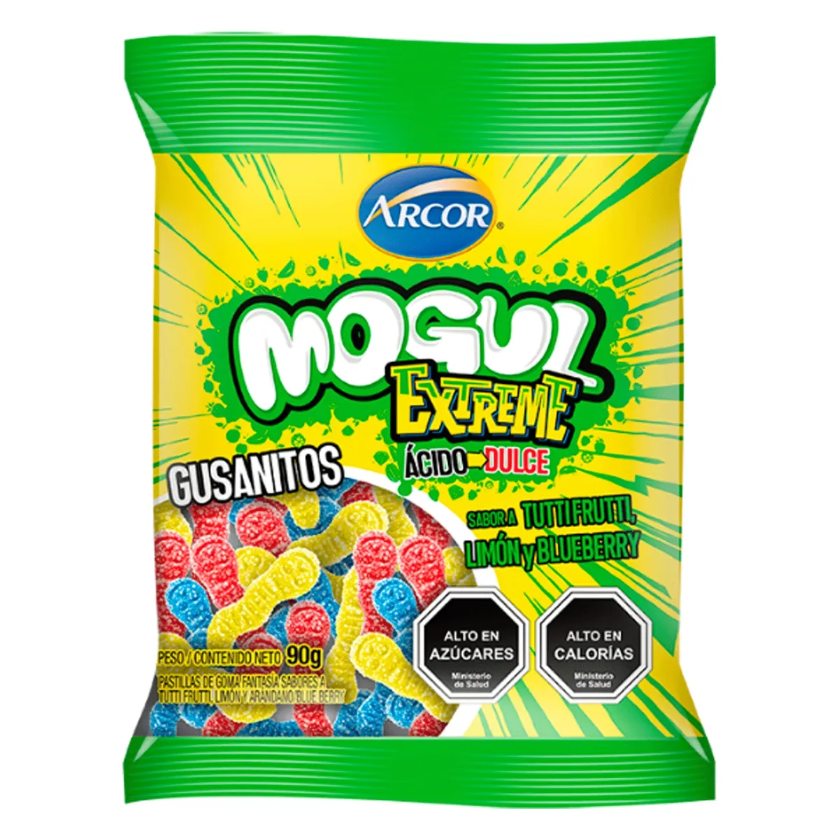 MOGUL - Gomitas Gusanitos Extreme Mogul 90 g