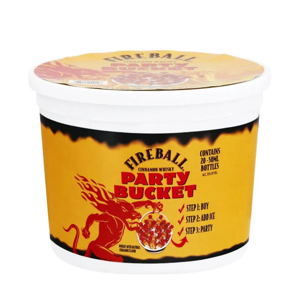 FIREBALL - Whisky Fireball Party Bucket Petacas 33° 20 x 50 ML